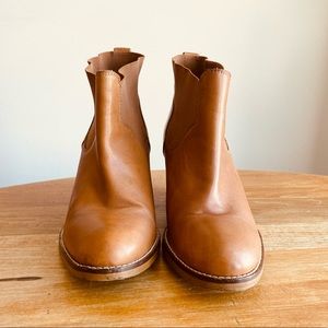 Aldo Stacked Heel Western Style Chelsea Boots